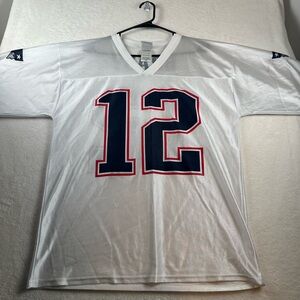 NFL Team Apparel Tom Brady #12 Patriots Jersey Mens M – Preowned Great Condition
